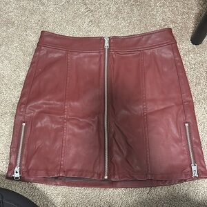 Burgundy skirt